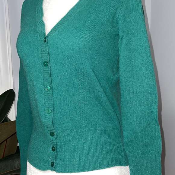 Benetton Wool Cardigan in green XS - Picture 3 of 4